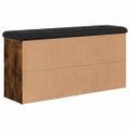 vidaXL Lavička na topánky dymový dub 102x32x50 cm kompozitné drevo