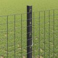 vidaXL Zvarené pletivo s podperami 50 x 1,2 m PVC potiahnutá oceľ Sivá