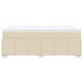 vidaXL Boxspring posteľ s matracom krémová 120x190 cm látka