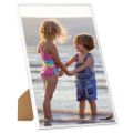 vidaXL Fotorámiky na stenu alebo stôl 5 ks biele 59,4x84 cm MDF