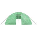 vidaXL Fóliovník s oceľovým rámom zelený 80 m² 16x5x2,3 m