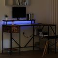 vidaXL Stôl Dymová dub 120 x 79 x 86,5 cm Kompozitné drevo