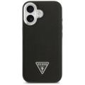 Púzdro Guess Grained Triangle Logo MagSafe pre iPhone 17 čierne