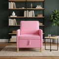 vidaXL Sofa s úložným priestorom Ružová 72 x 78 x 87 cm Polyester