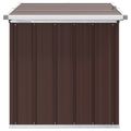 vidaXL Záhradný úložný box hnedý 109x67x65 cm