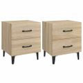 vidaXL Nočné stolíky 2 ks dub sonoma 40x35x47,5 cm