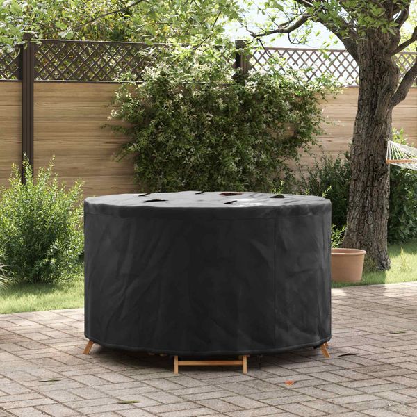 vidaXL Obal na nábytok Čierny 102 x 102 x 71 cm 600D Oxfordská tkanina