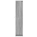 vidaXL Vysoká skrinka s LED sivá sonoma 41,5x32,5x200 cm kompoz. drevo