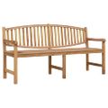 VidaXL Záhradná lavička 179,5x60x90 cm masívne teakové drevo