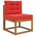 vidaXL Vankúš na vonkajšiu pohovku Polyester Červená 60 x 60 cm