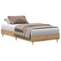 vidaXL Posteľný rám bez matraca dub artisan 75x190 cm kompozitné drevo