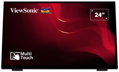 ViewSonic TD2465 / 24"/ Dotykový / VA / 16:9 / 1920x1080 / 7ms / 250cd/m2 / DP / HDMI / VGA / USB / Monitor s LED displejom, dotykový, 23,8", VA, 1920x1080, 16:9, 7ms, 250cd/m2, 1x HDMI, 1x DisplayPort, 1x VGA, 2x USB 3.0, reprodukcia, VESA, čierna