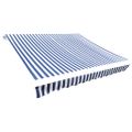 vidaXL Náhradná látka na markízu, modro-biela, 350x250 cm, polyester