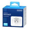 ORNO OR-GM-9031/W Zásuvka zapustná hermetická s víčkom
