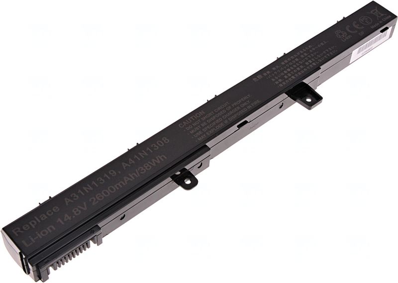 Batéria T6 Power pre Asus X451, X551, F551, P551, R411, R512, RX551, F451, 2600mAh, 38Wh, 4cell