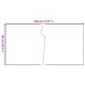vidaXL Balkónová zástena čierna 300x90 cm polyratan