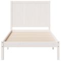 vidaXL Extra dlhá posteľ bez matraca biela 100x210 cm masívne drevo