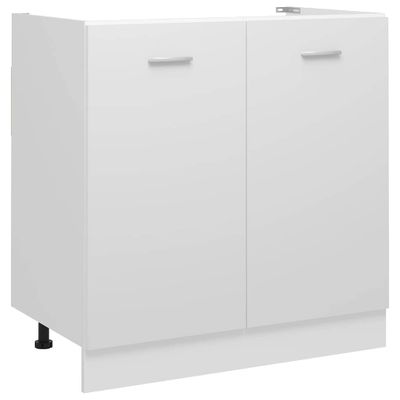 vidaXL Skrinka pod drez “Lyon”, biela 80x46x81,5 cm, kompozitné drevo