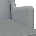 vidaXL Hojdacie kreslo Svetlosivá 62 x 80 x 85 cm látka