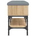 vidaXL Lavička na topánky sivá sonoma 82x32x45 cm kompozitné drevo