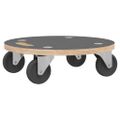 vidaXL Transportné vozíky 2 ks, okrúhle Ø38x11,5 cm 250 kg