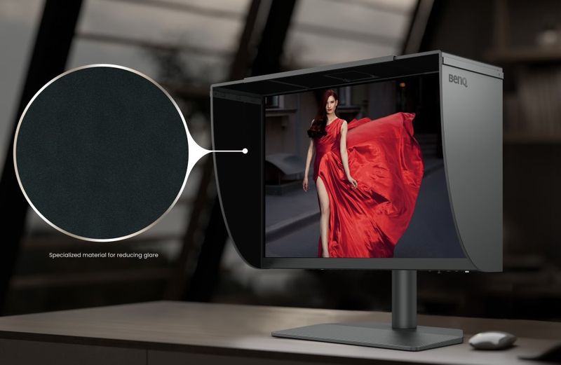 BENQ SH242 stínítko na monitory pro fotografy pro BenQ SW242Q Stínící clona, pro monitor SW242Q, cerná