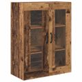 vidaXL Highboard Staré drevo 69,5 x 34 x 180 cm Kompozitné drevo