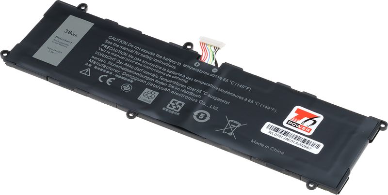 Batéria T6 Power pre Dell Venue 11 Pro 7140, 5130mAh, 38Wh, 2cell, Li-pol