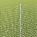 vidaXL Zvarené pletivo s podperami 10 x 1,5 m Pozinkovaná oceľ