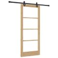 vidaXL Posuvné dvere ORKDAL 86 x 198,5 cm Prírodná a čierna