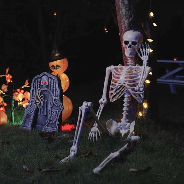 vidaXL Halloween kostra 2 pcs Biela 85 cm PVC