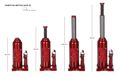 Hydraulický zdvihák panenka SX BOTTLE JACK PREMIUM 2T SIXTOL