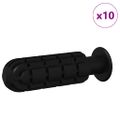 vidaXL Rukoväte na stolný futbal 10 ks Čierny 2,8 x 2,8 x 9,3 cm PP