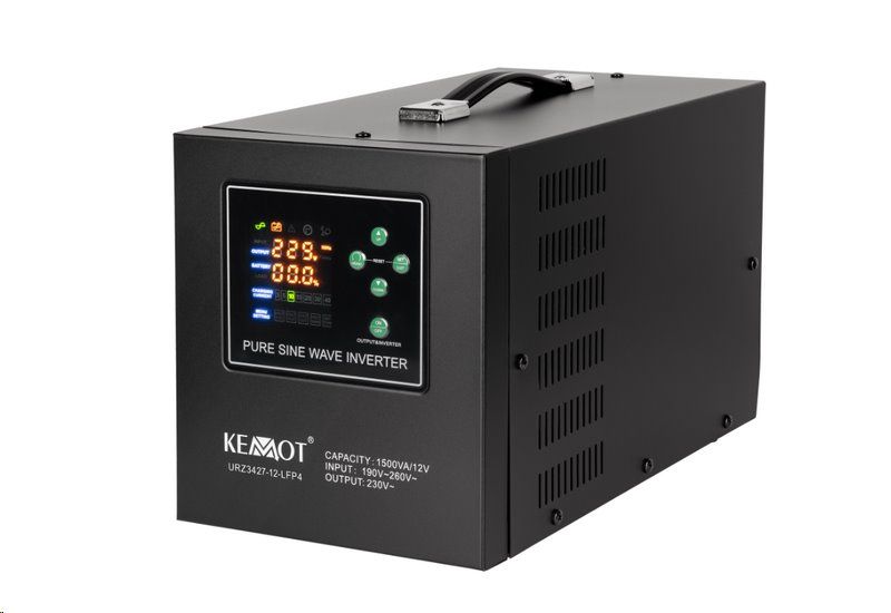 Zdroj záložní KEMOT PROsinus 1500 URZ3427-12-LFP4 1050W 12V