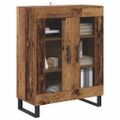 vidaXL Servírovacia skriňa Staré drevo 69,5 x 34 x 90 cm