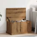vidaXL Úložné boxy dub artisan 70x40x38 cm kompozitné drevo