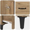 vidaXL Highboard Remeselný dub 70 x 31 x 115 cm