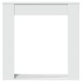 vidaXL Obloženie krbu biele 100x20x100 cm kompozitné drevo
