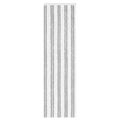 vidaXL Záves proti hmyzu z chenille Šedý a biely 56 x 200 cm 100% PP