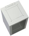Solarix Rozvaděč nástěnný SENSA 18U 600mm, dveře sklo, RAL 7035, SENSA-18U-66-11-G Nástenný rozvadec, 18U, 600 × 600 mm, sklenené dvere, nýtovaná konstrukce, IP20, RAL 7035