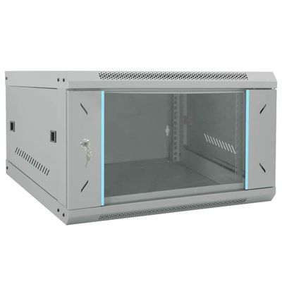 vidaXL Sieťový kabinet s úložiskom Sivá 53 x 60 x 30 cm Oceľ