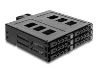 Delock 5.25" Mobile Rack pre 6 x 2.5" SATA HDD / SSD - Rám disku - 2.5" - čierna