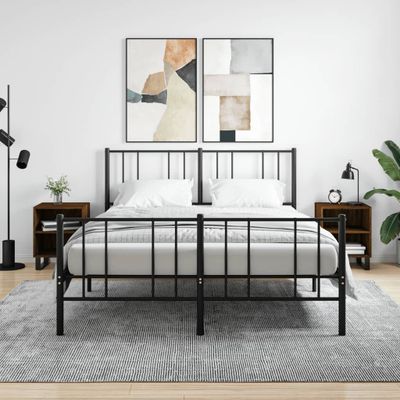 vidaXL Nočné skrinky 2 ks hnedý dub 40x30x50 cm kompozitné drevo