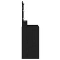 vidaXL Toaletný stolík Čierny dub 100 x 41 x 135 cm Kompozitné drevo