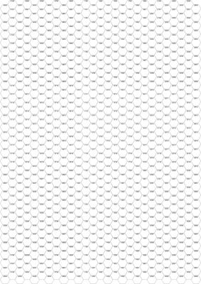 Hexový papier s číslovanými hexami
