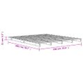 vidaXL Paletová posteľ voskovo hnedá 180x200 cm borovicový masív