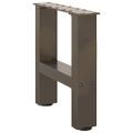 vidaXL Nohy konferenčného stolíka, prírodná oceľ, 2 ks, 40 x (30-31) cm, oceľ