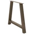 vidaXL Nohy k jedálenskému stolu v tvare A, 2 ks, 90 x (72-73) cm, oceľ