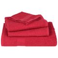 vidaXL Sprchové uteráky FROGN 2 ks červené 70x140 cm 360 g/m²