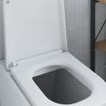 vidaXL WC sedadlo Biela 47,5 x 35 x 3,6 cm Duroplast